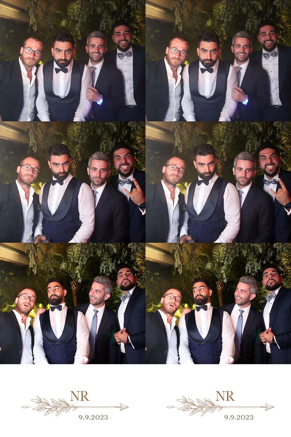 Groomsmen having fun with the camera